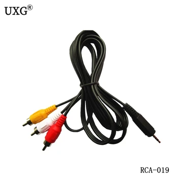 

1.5M 5ft mini 2.5mm Stereo Aux Male Plug to 3 RCA Male Plug Audio AV Cable 150cm