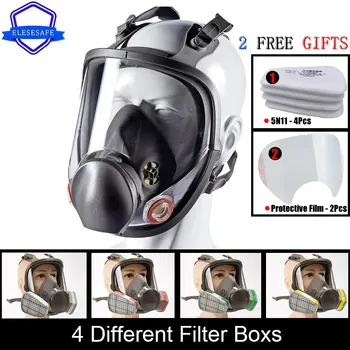 Brand New 6800 Full Face Respirator Dust Gas Mask Replaceable Dual Filters For Painting Spraying Welding Work Safety Protection 1