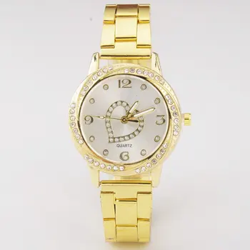 

Latest Luxury rhinestone stainless steel strap ladies quartz watch elegant women dress watch for women