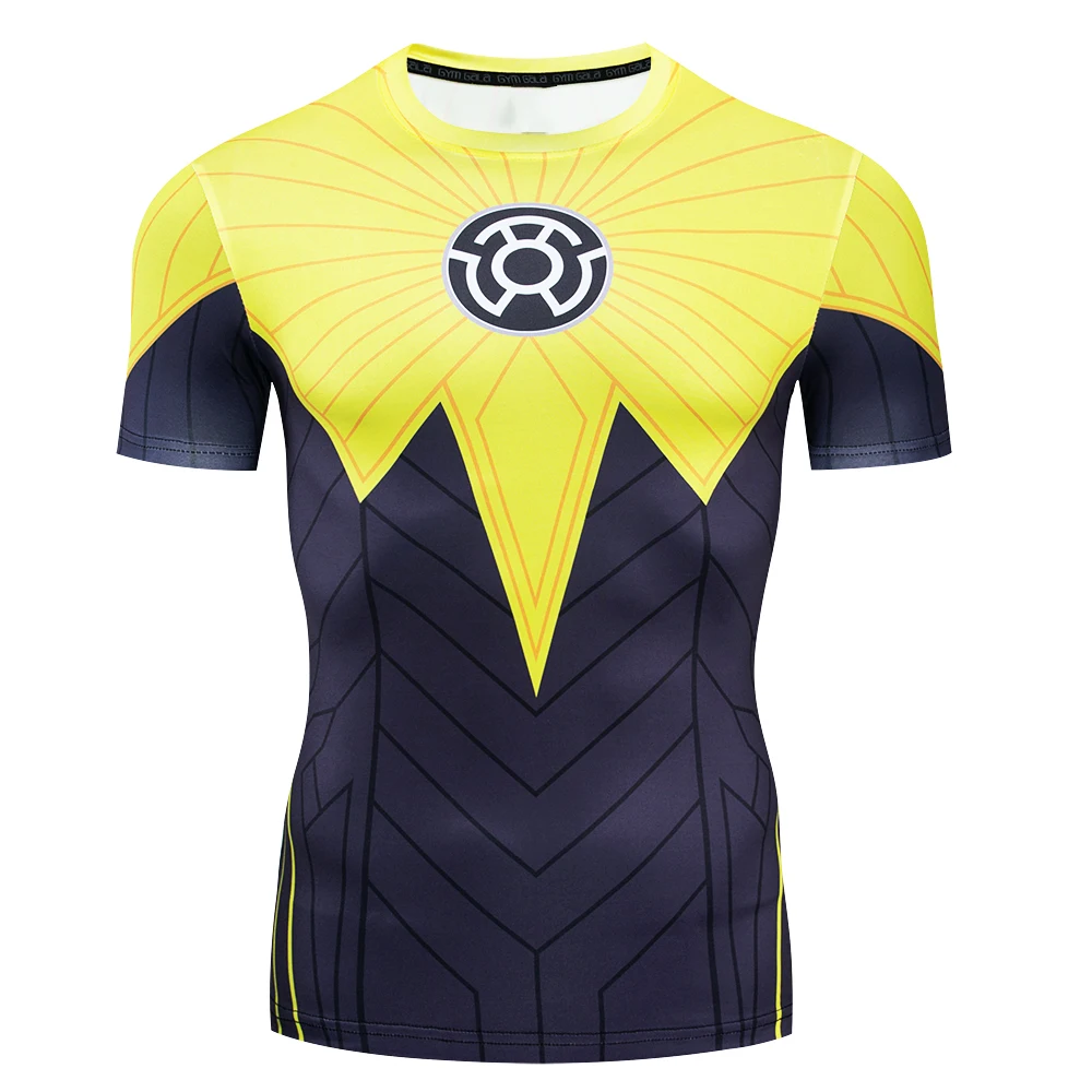 New boys Comic Superhero Compression kids Shirt Captain America Iron man Fit Tight Bodybuilding children T Shirt