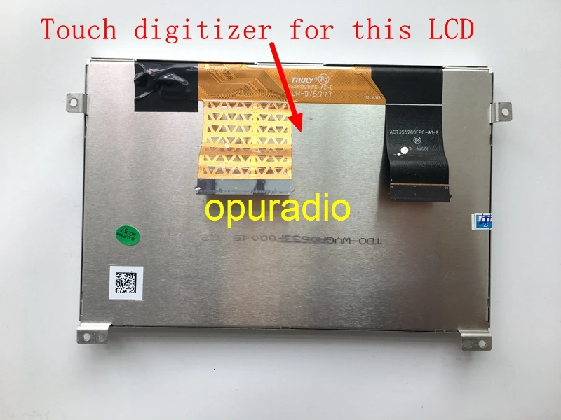 Free post Touch screen for VW MIB Tiguan LCD DISPLAY TDO-WVGA0633F00039 TDO-WVGA0633F00045 module Car Navigation Display
