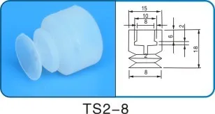 TS2-8 Робот аксессуары присоска силиконовая насадка промышленный вакуумный силикагель мощная присоска промышленная всасывающая насадка - Цвет: TS2-8