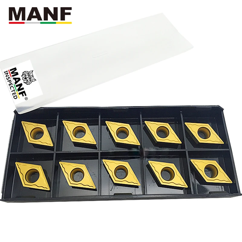 MANF токарные инструменты DCMT11T304 внутренний круглый карбид вольфрама вставки расточные лезвия для SDNCN1616H11 SDNCN1212H11 токарные инструменты