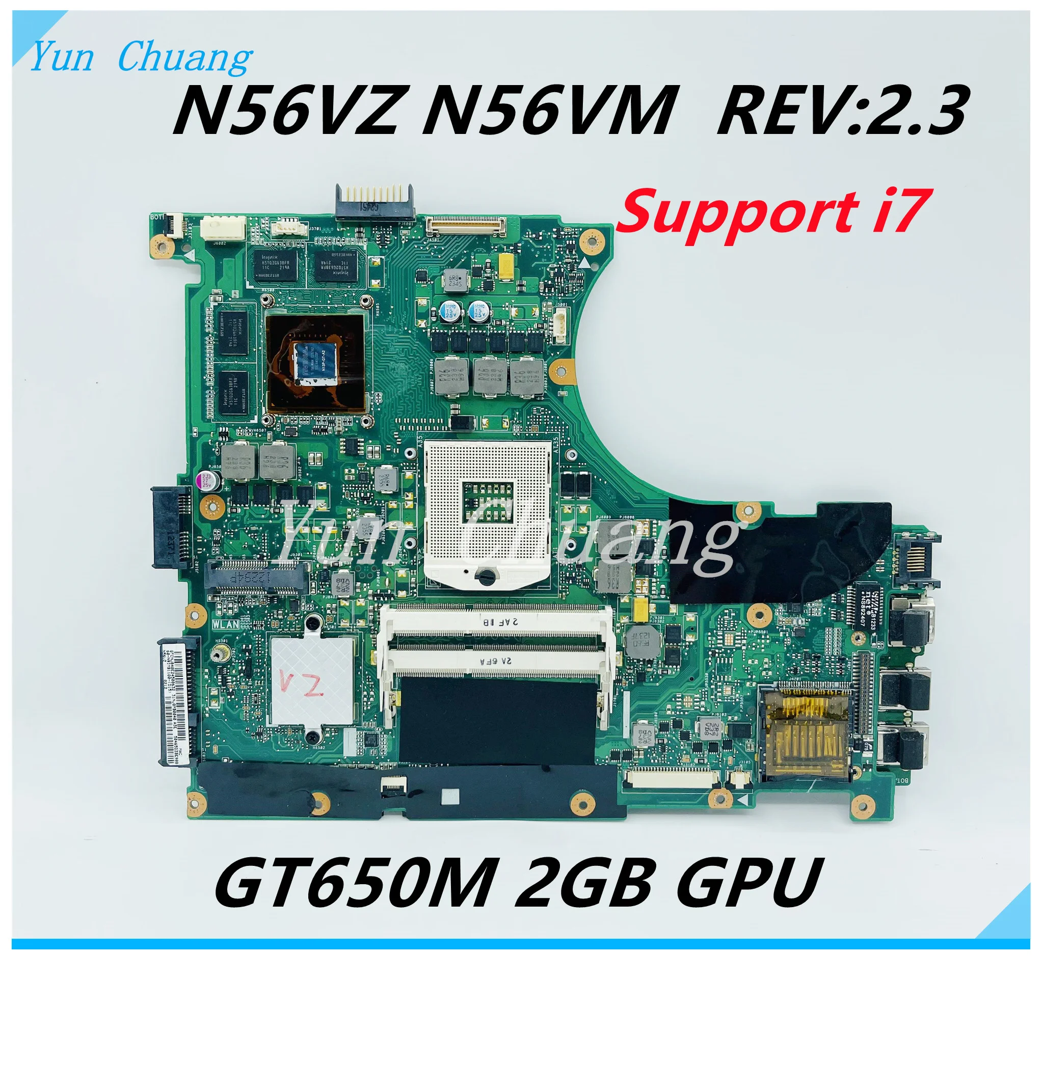 N56VZ Motherboard For Asus N56V N56VJ N56VZ N56VB N56VM laptop