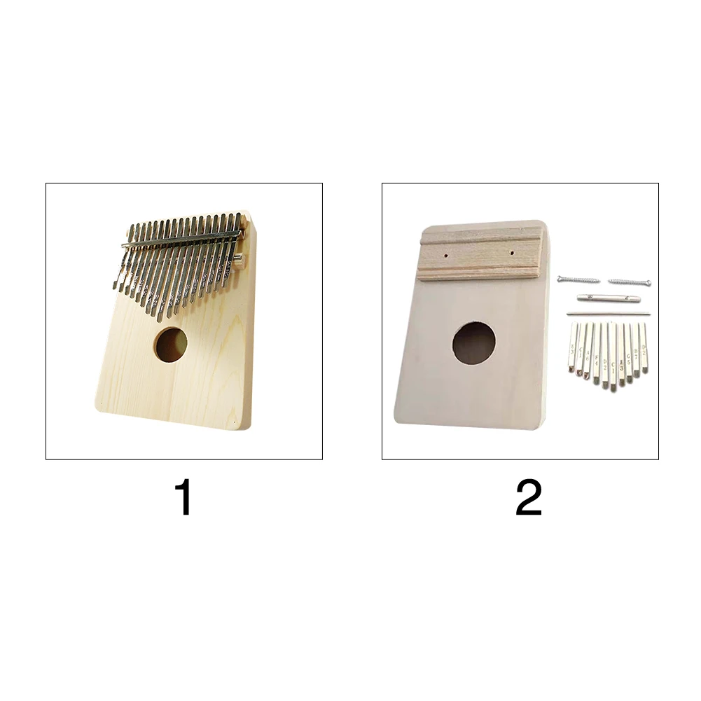 Simple Assembly 17 keys Kalimba Handwork DIY Kit Wood Finger Thumb Piano 10-key Kalimba for Childre
