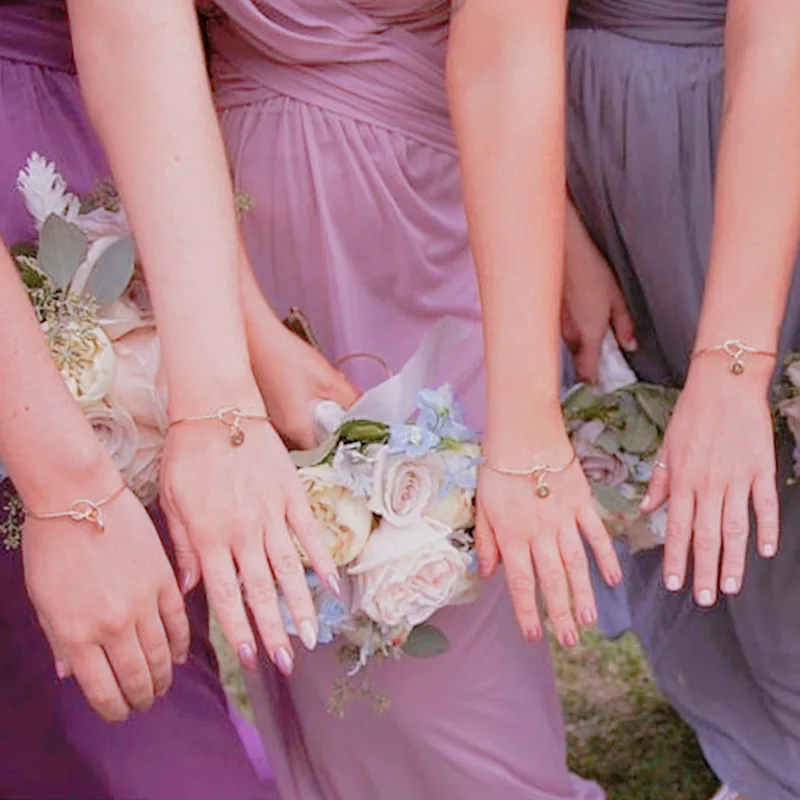 Shower Day Bracelet Romance Souvenir Girlfriend Party Favors Gifts Initial Presents Bridesmaid Wedding Guests Valentines