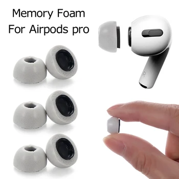 

1Pair New S/M/L Noise Reduction Memory Foam Ear Tips Replacement Earbuds Silicone Earplugs Earphone Caps For Airpods Pro