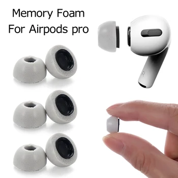 

Hot Sale 1Pair S/M/L Noise Reduction Memory Foam Ear Tips Replacement Earbuds Silicone Earplugs Earphone Caps For Airpods Pro