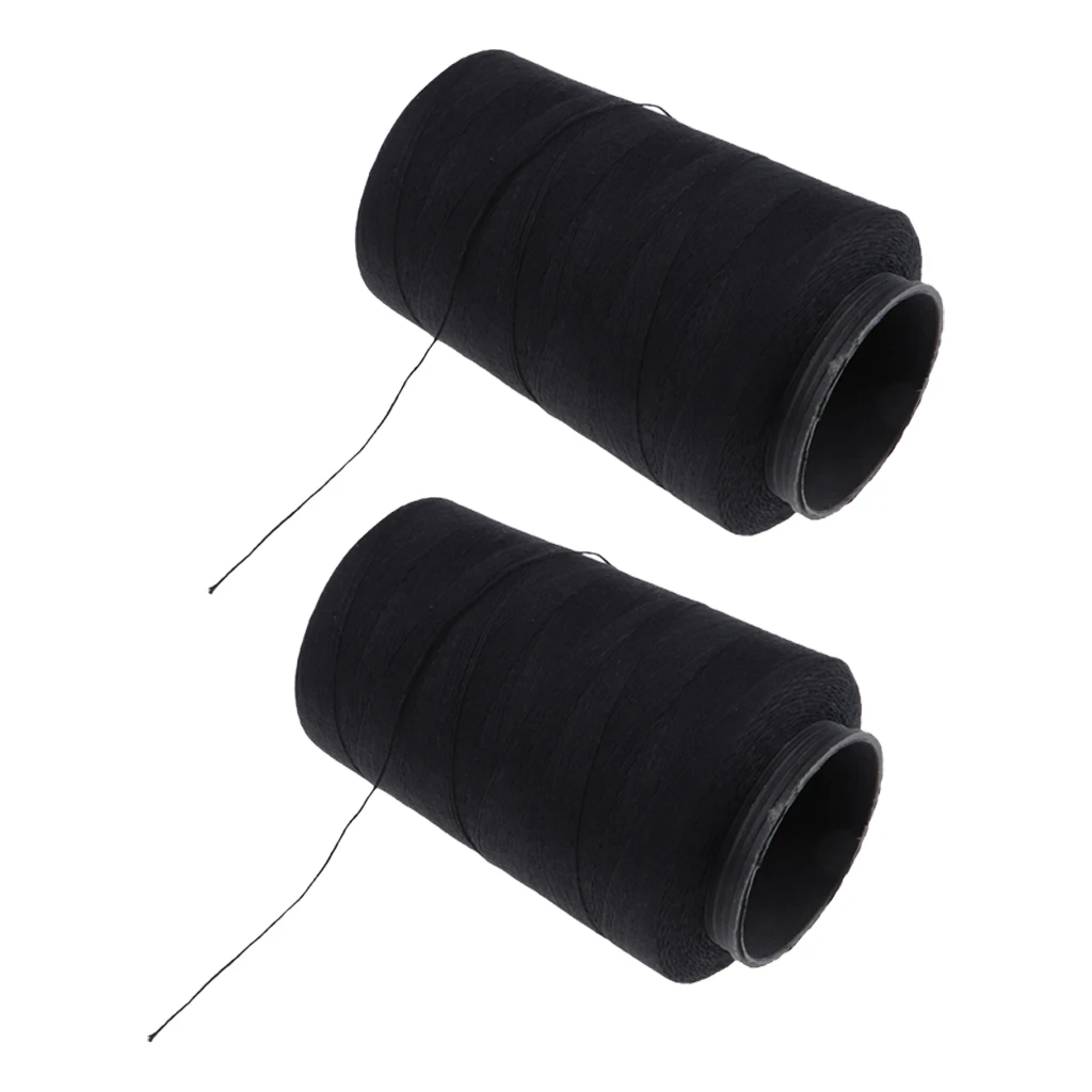 2 Count Black Cotton Hair Track Weft Weaving Sewing Braiding Decoration Thread For Hair Extensions Wigs 2 Count Black Cotton Hair Track Weft Weaving Sewing Braiding Decoration Thread For Hair Extensions Wigs