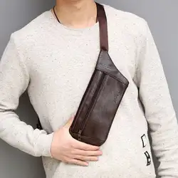 Мужская сумка из искусственной кожи с ремнем, поясная сумка для телефона, сумка через плечо, спортивная сумка на молнии