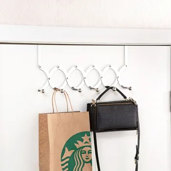 

Folding Door Hanger Hook Bedroom Coat Hanger Clothes Towel Storage Rack Shelf Home Bath Foldable Clothes Towel Hook