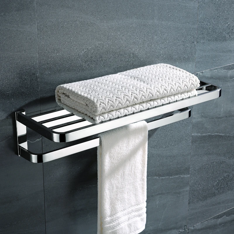 PROD 1005001519997483 Double Layer Bathroom Towel Racks Wall Mount
Luxury Bath Towel Holder Polished Bathroom Accessories Shower Shelf
Towel Rack