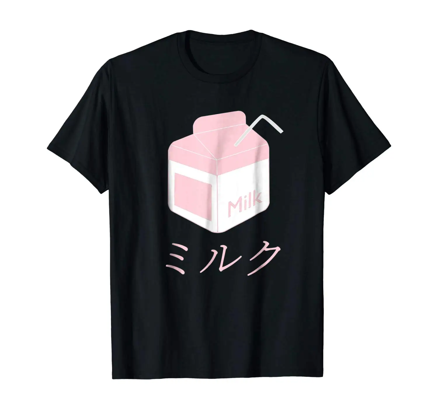 Kawaii Milk caron японская футболка Vaporwave-розовый |