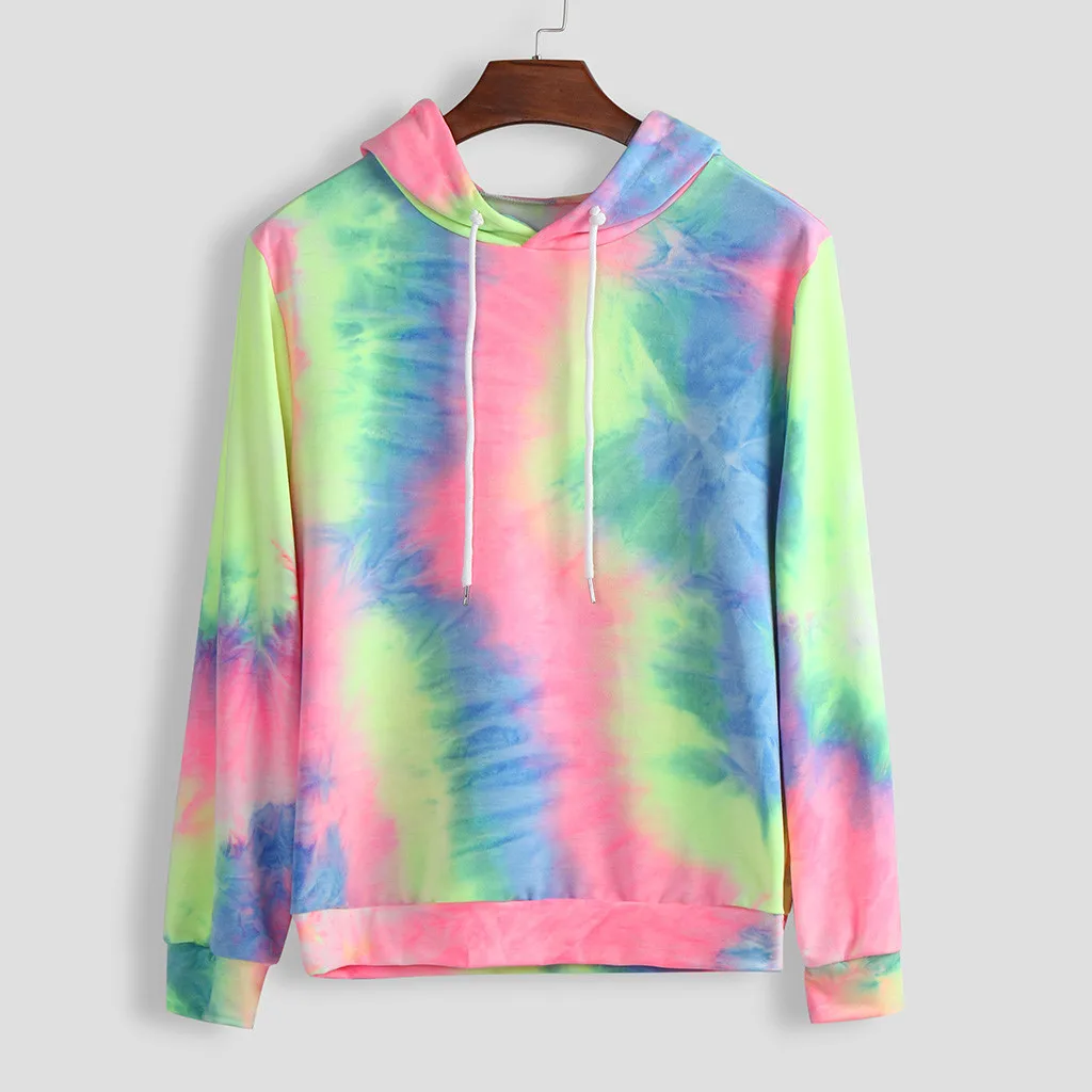 

Hooded Graffiti Tie Dye Hippie Graphic Streetwear Loose Oversized Sweatshirt Tracksuit Hoodies Pullover Korean Harajuku Fashion
