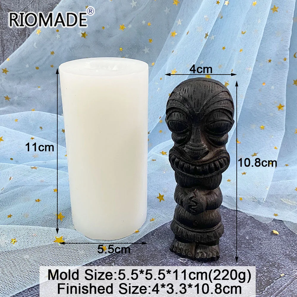 3D Grimassen-Silikonform für DIY-Basteleien, Harzgießen, Kerzenherstellung, Teufel-Dämon-Design, Lustige Kreativität, Halloween-Gips-Ornament, Epoxidharz-Form – Detail 10