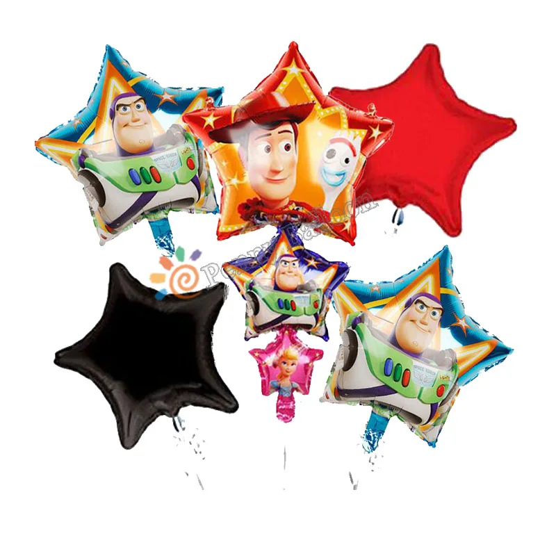 5pcs C 5 шт. мультяшная игрушка Вуди Бо Пип история фольги воздушный шар детский душ День Рождения украшения globos - Цвет: 5pcs C