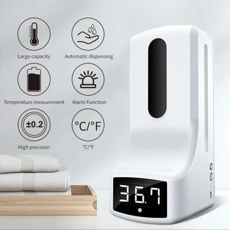 Дезинфицирующий гелевый термометр K9 цифровой инфракрасный бесконтактный спрей