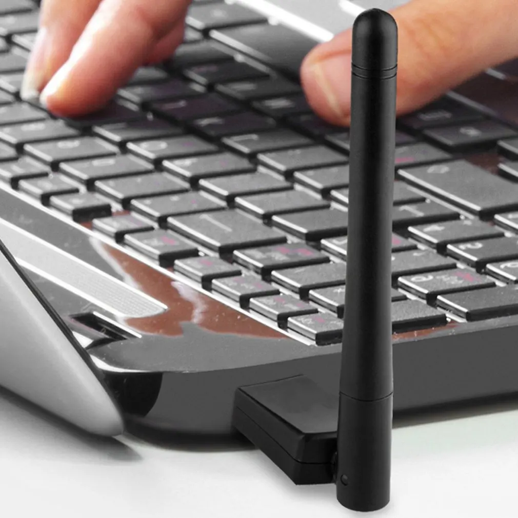 150 Мбит/с RT5370 беспроводная сетевая карта Mini USB 2,0 wifi-адаптер с антенной ПК LAN Wi-Fi приемник ключ 802,11 b/g/n