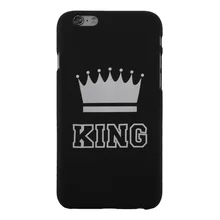 Fashionable KING QUEEN Men Women Lovers Mobile Phone Protective Case
Cover PC Hard Scrub Case Suitable For iPhone