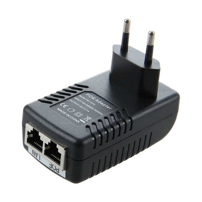 Сетевой Ethernet-адаптер EU12V1A POE коннектор инжектор LAN 100 Мбит/с | Компьютеры и офис