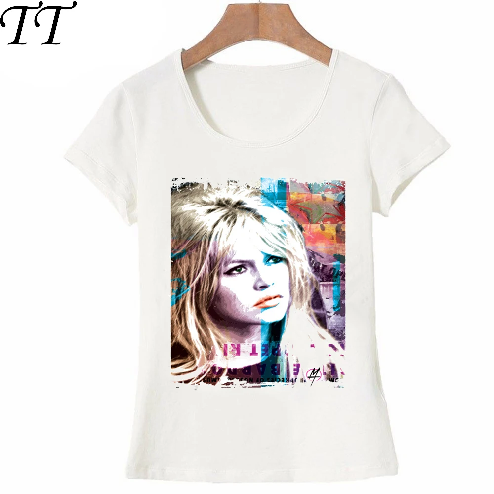 Harajuku модная женская футболка с коротким рукавом Brigitte bardot red carpet Рубашки повседневные топы Новые хипповые джинсы для девушек