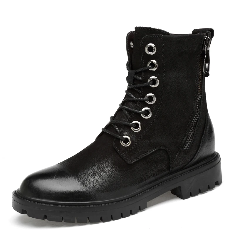 

Fashion Boots mid-plate Anti-slip Anti-smashing Wilderness Survival Work Men Boots Plus size 37-47