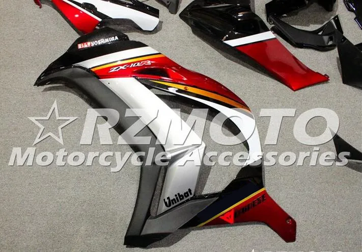 4 подарки ABS литья под давлением Полный обтекатели комплект подходит для Kawasaki Ninja ZX-10R zx10r 16 17 тела на заказ бесплатно