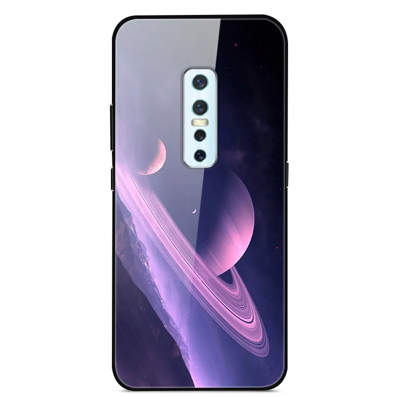 ДЛЯ Vivo V17 Pro Чехол закаленное стекло планета Космос крышка стеклянная задняя крышка для Vivo V17 Pro Coque оболочка для Vivo V17Pro V17 Pro - Цвет: 08