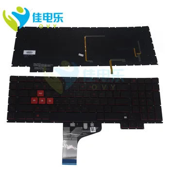 

OVY US backlit keyboard for HP OMEN 17 AN AN002NF English black notebook keyboards red keys 924003 001 original Free shipping