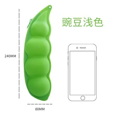 Cute Three-dimensional Silicone Coin Purse Banana Fruit and Vegetable Pattern Coin Purse Bag Cartoon Pencil Bag