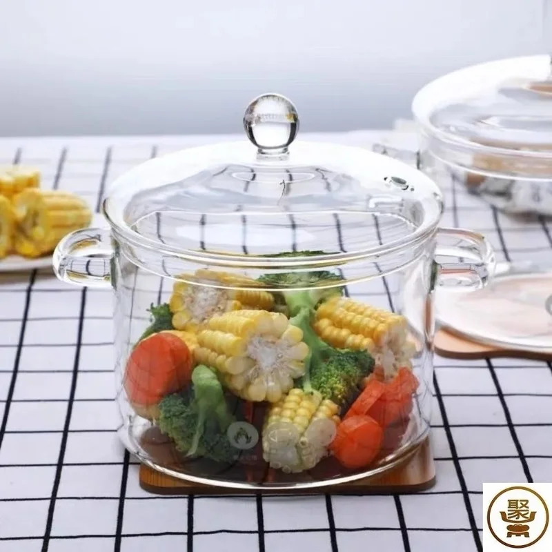 Casserole avec couvercle, 1900 ml – Faitout multifonction transparente pour pâtes, nouilles