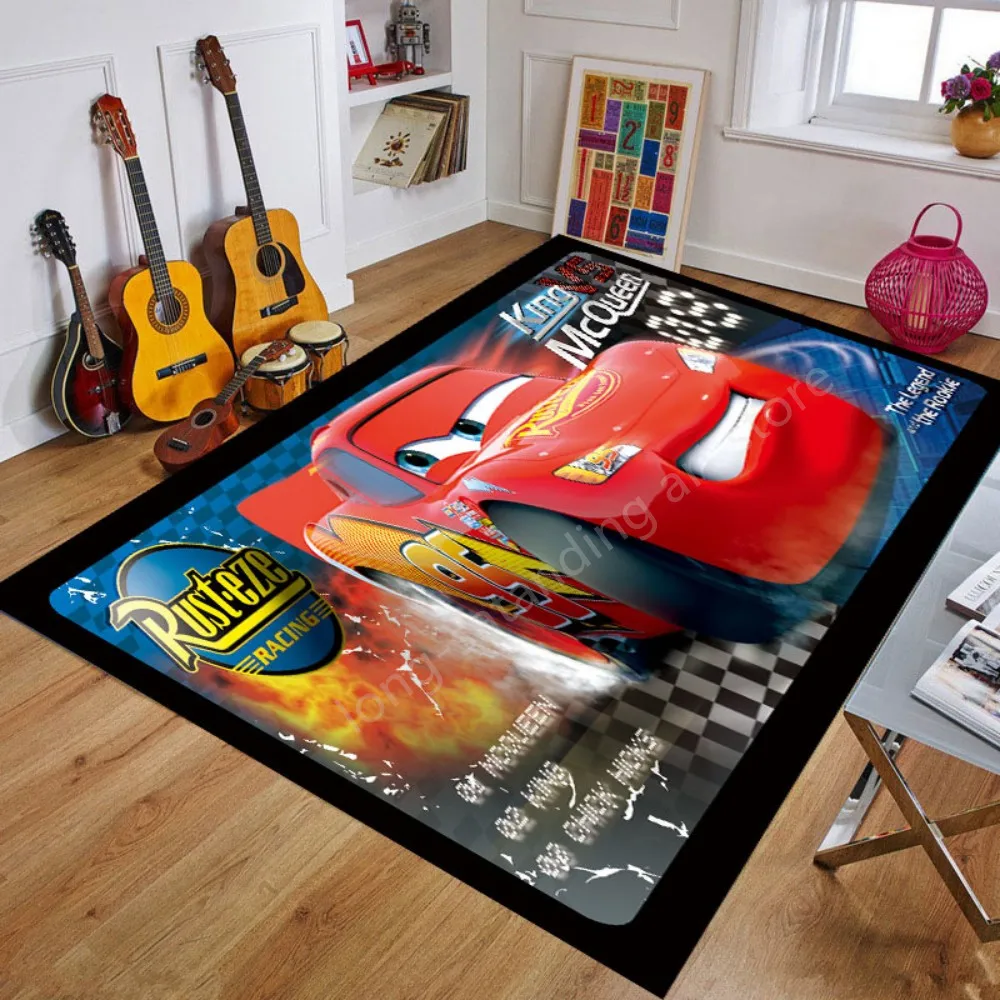 Disney Lightning McQueen Car Baby Play Mat Kids Room Carpet Rugs Floor