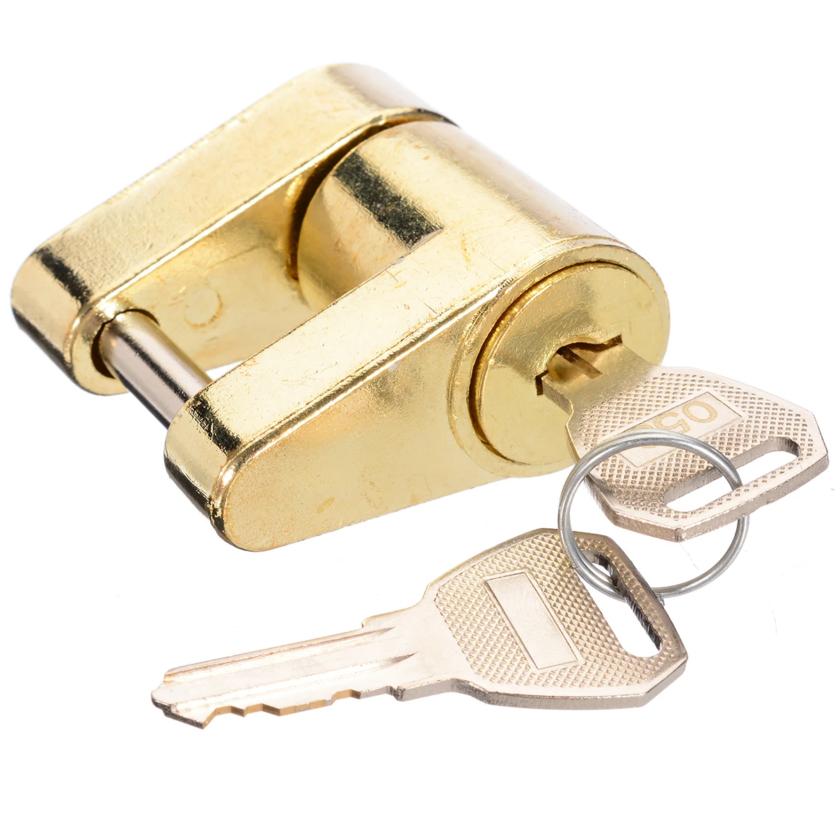 Mayitr 1set Trailer Coupler Padlock Solid Brass Trailer Locks For Hitch Security Protector Theft Protection Tool