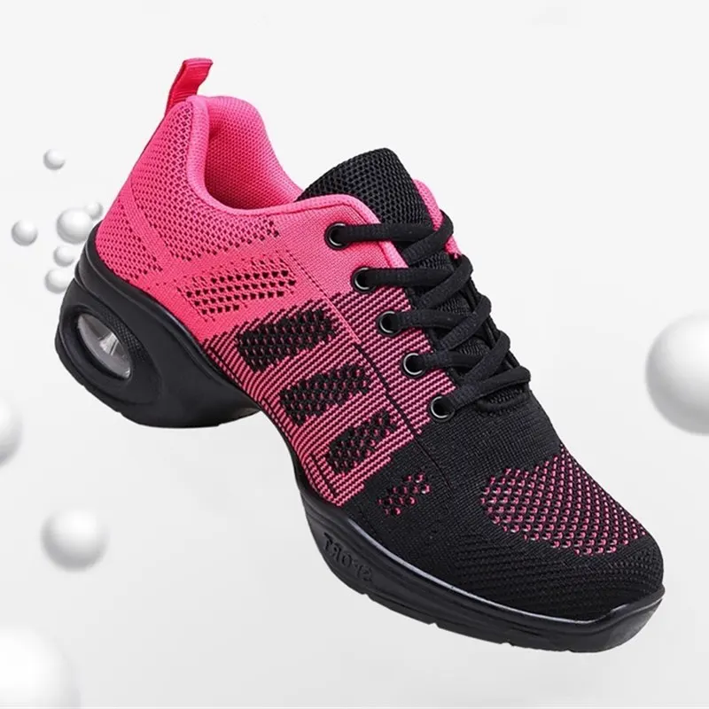 New Breath Shoes Hip Hop Soft Outsole Women's Dancing Shoes Woman  Sports Feature Sneakers Ladies Girl's Modern Jazz Shoes