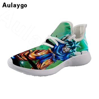 

Aulaygo Children Sneakers Kids Shoes Cartoon Dragon Ball Z Printed Child Sports Trainers Comfortable Boys Running Mesh Shoes
