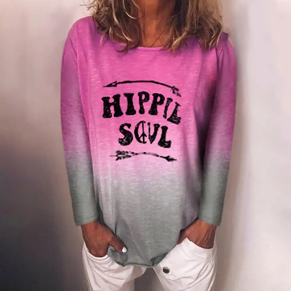 

Rainbow printed long sleeves