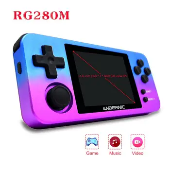 

RG280M Retro Game Console 2.8 inch IPS Mini Aluminum Shell 4770 dual-core 1.0GHz Video Game Player Pocket Handheld Console
