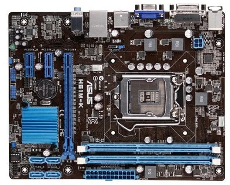 

Asus H61M-K Desktop Motherboard H61 Socket LGA 1155 i3 i5 i7 DDR3 16G Micro-ATX UEFI BIOS Original Used Mainboard On Sale