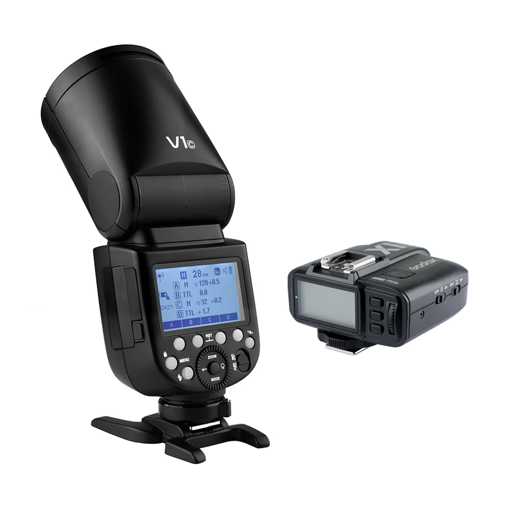 Godox V1C вспышка для камеры Speedlite Профессиональная круглая головка беспроводная 2,4G Вспышка для Canon EOS серии 1500D 3000D 5D Mark lll