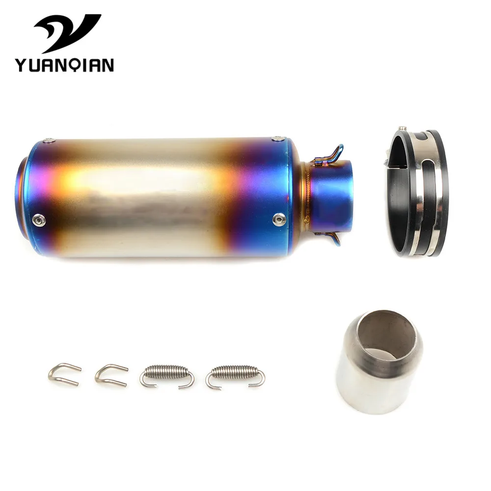 blue 37mm-51mm Универсальный мотоцикл Akrapovic выхлоп изменить Мотокросс глушитель выхлопной системы для KTM 350 EXC-F FREERIDE 350 690 SMC 300 MXC 450 M SX - Цвет: blue 37mm-51mm