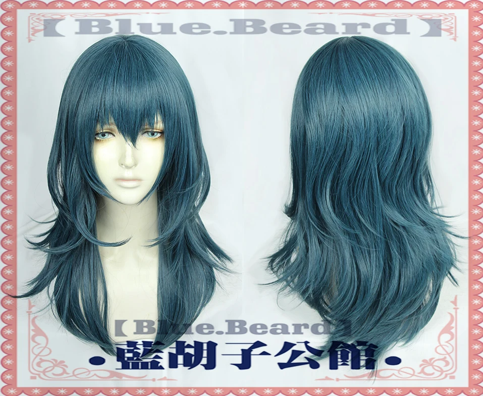 

Fire Emblem: ThreeHouses Byleth Cosplay Wigs Fiber Blue hair costumes