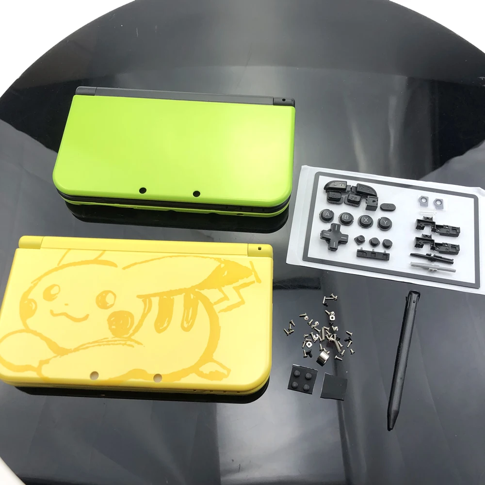 substituição completa para nintend nova ll game console capa para nova xl habitação caso escudo conjunto completo acessórios
