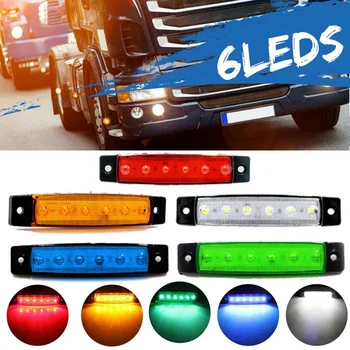 

24V 6 SMD 5 Color LED Auto Car Bus Truck Lorry Side Marker Indicator low Trailer Light Rear Side Lamp Warning Lamp Brake Lights