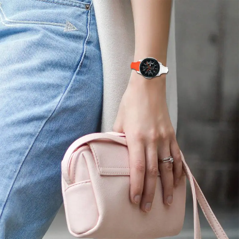 Samsung Galaxy Watch Смарт-часы ремешок три цвета замша кожа замена ремешок для часов