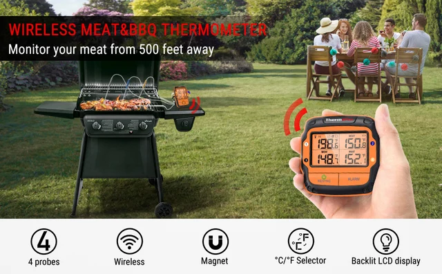 ThermoPro – thermomètre à viande sans fil TP920, 150M, Bluetooth,  Rechargeable, Barbecue, Digital, pour la cuisine, four à viande - AliExpress