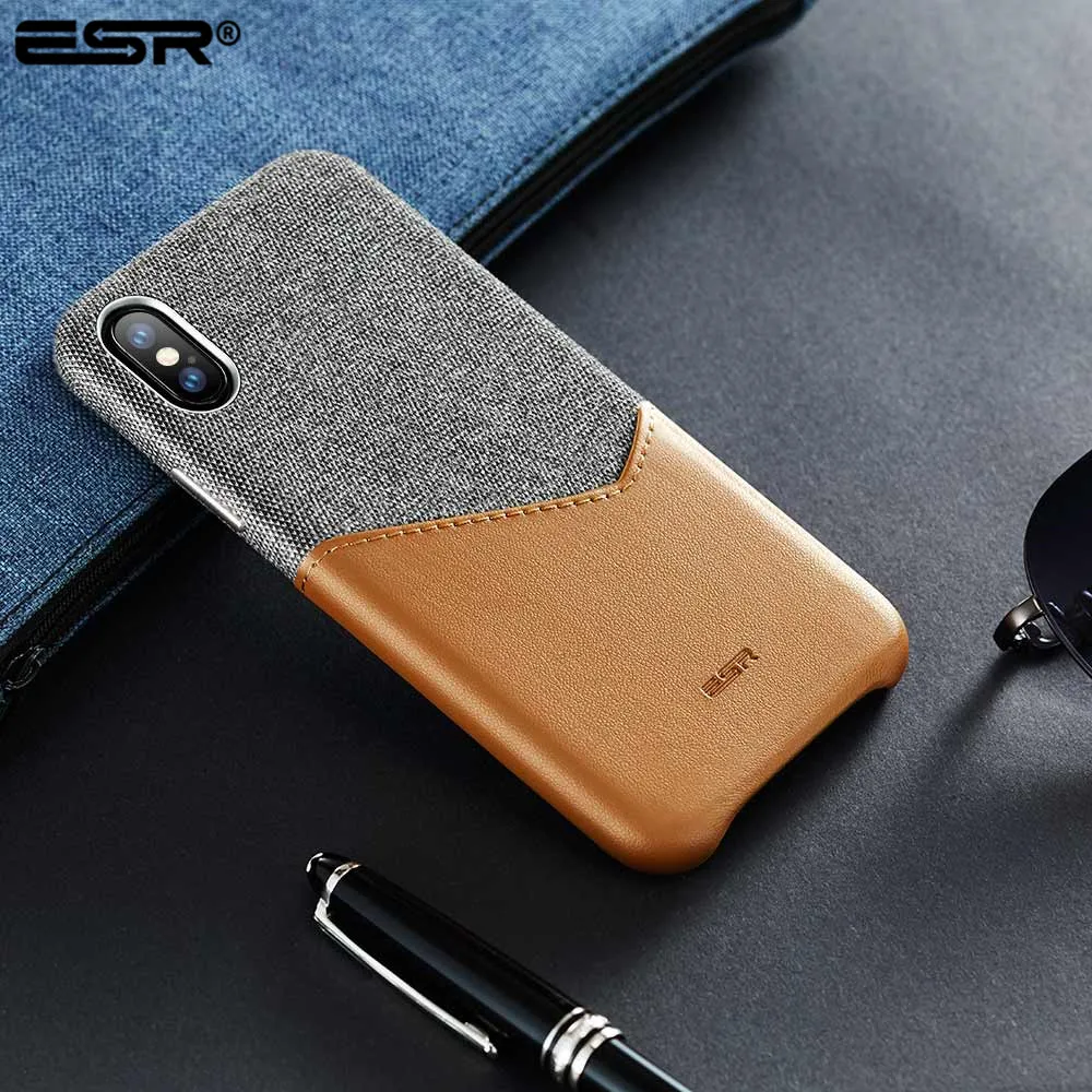 ESR из искусственной кожи карты Чехол для iPhone X XS XR XS Max бумажник для кредитных карт чехол-накладка для iPhone X XS XR противоударный чехол для телефона чехол s