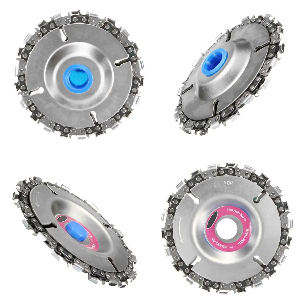 

4 Inch Grinder Chain Disc 22 Tooth Wood Carving Disc For 100/115 Angle Grinder