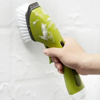 

Portable Long Handle Liquid Cleaning Brush Kitchen Tile Sink Gap Washing Tool