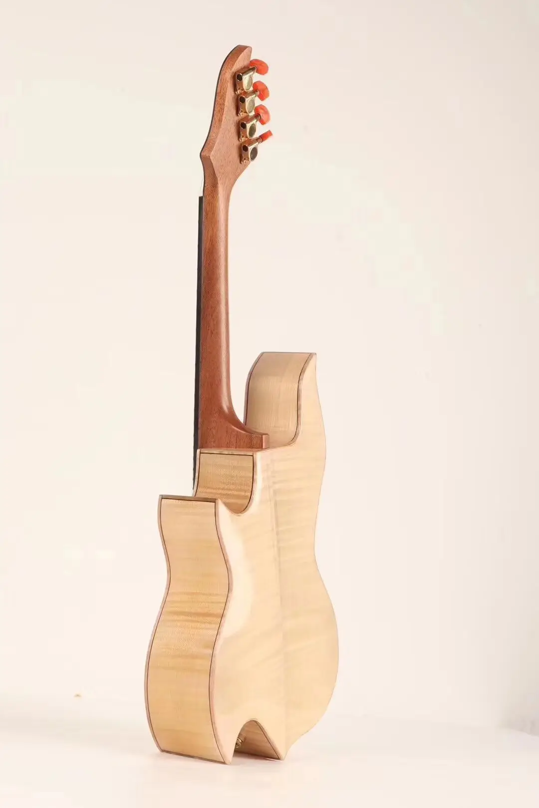 26 inch ukulele shaped tiger maple maple