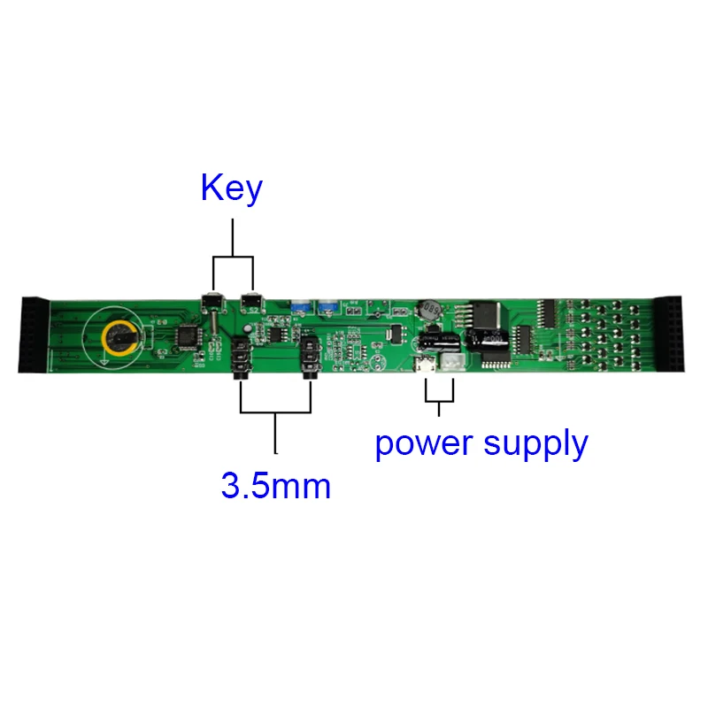 US $35.50 Colorful LED Music Spectrum Display Analyzer 20 Segments 10 Levels MP3 PC Amplifier Audio Level Indicator Music